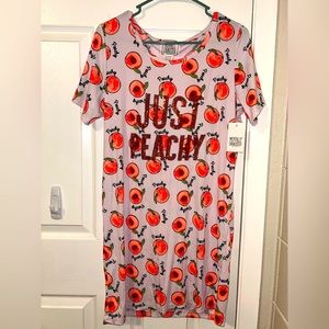 Peach Body con T-shirt Dress